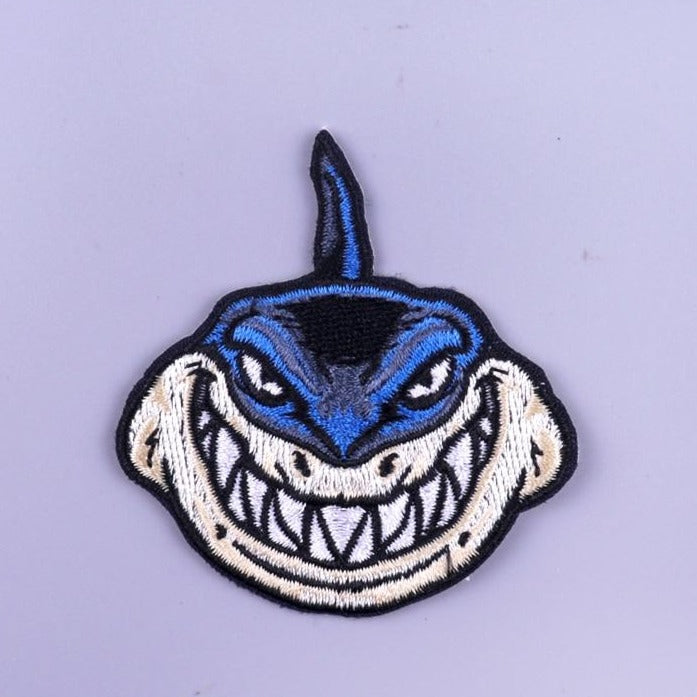 Deadly Shark Embroidered Patch