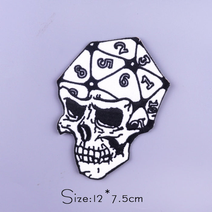 Skull 'Dice' Embroidered Patch
