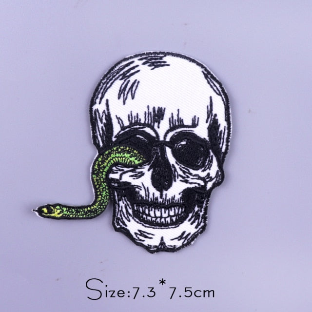 Skull 'Nature Of Death' Embroidered Patch