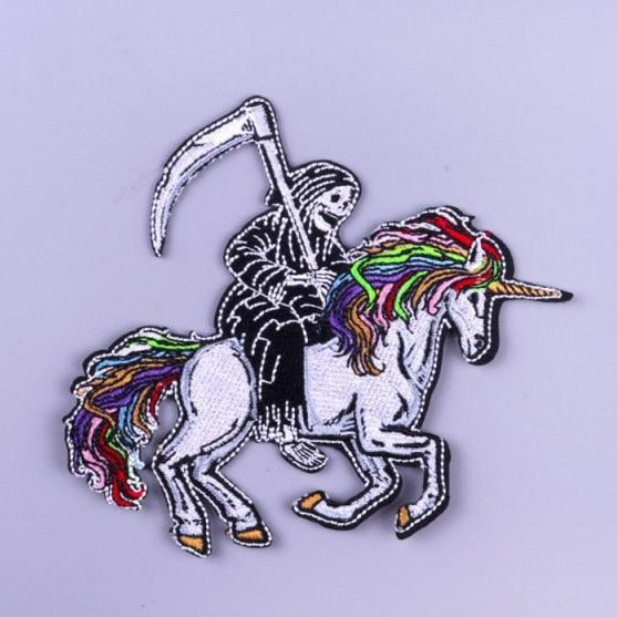 Halloween 'Dream Reaper | Unicorn' Embroidered Patch