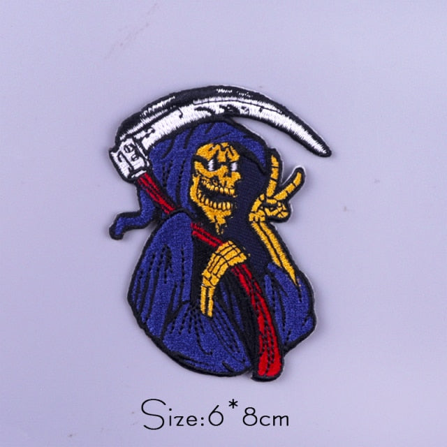 Halloween 'Dream Reaper | Peace Sign' Embroidered Patch