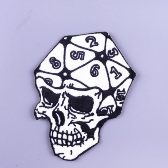 Skull 'Dice' Embroidered Patch
