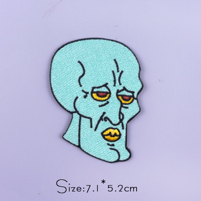 SpongeBob SquarePants 'Handsome Squidward' Embroidered Patch