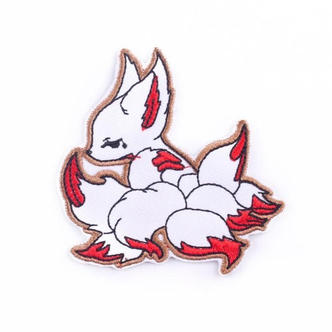 SCP Logo 'Nine-Tailed Fox  Reflective' Embroidered Velcro Patch — Little  Patch Co