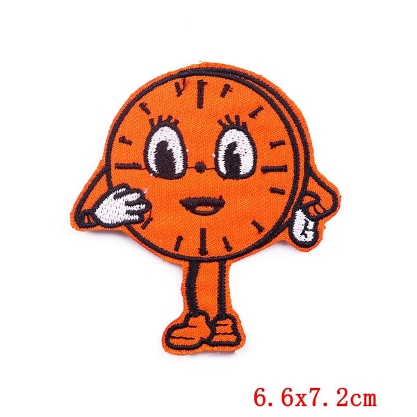 Cute Comic Clock Embroidered Patch