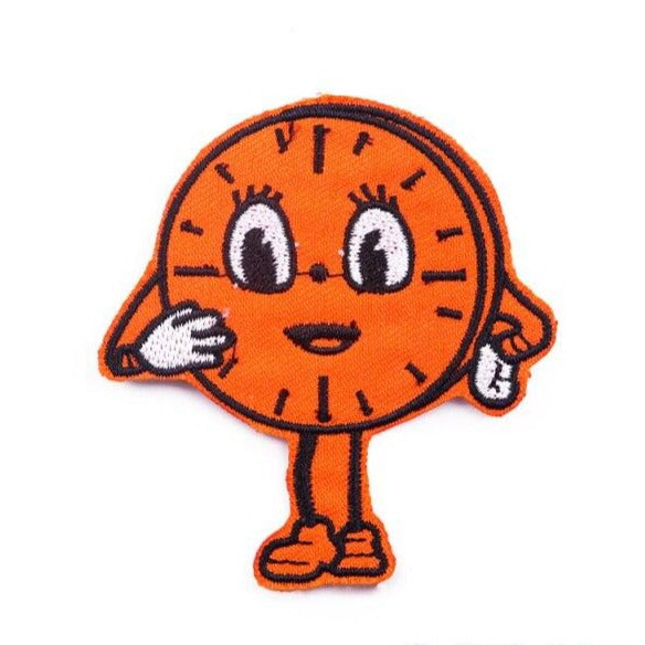 Cute Comic Clock Embroidered Patch