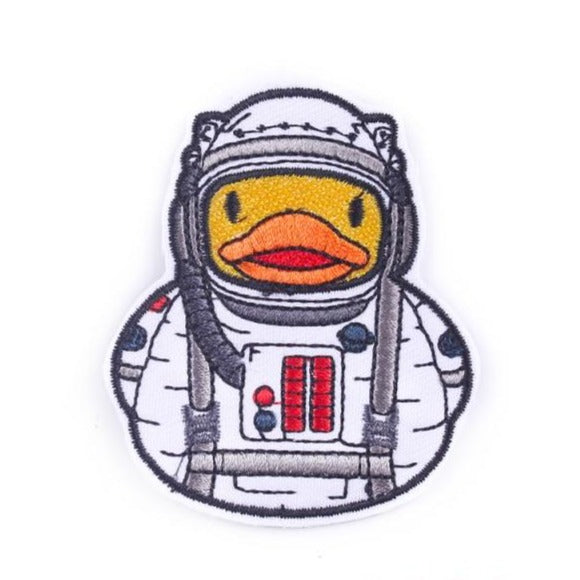 Cute Astronaut Duck Embroidered Patch