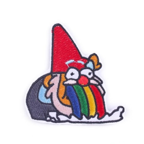 Gravity Falls 'Shmebulock | Barfing Rainbow Gnome' Embroidered Patch