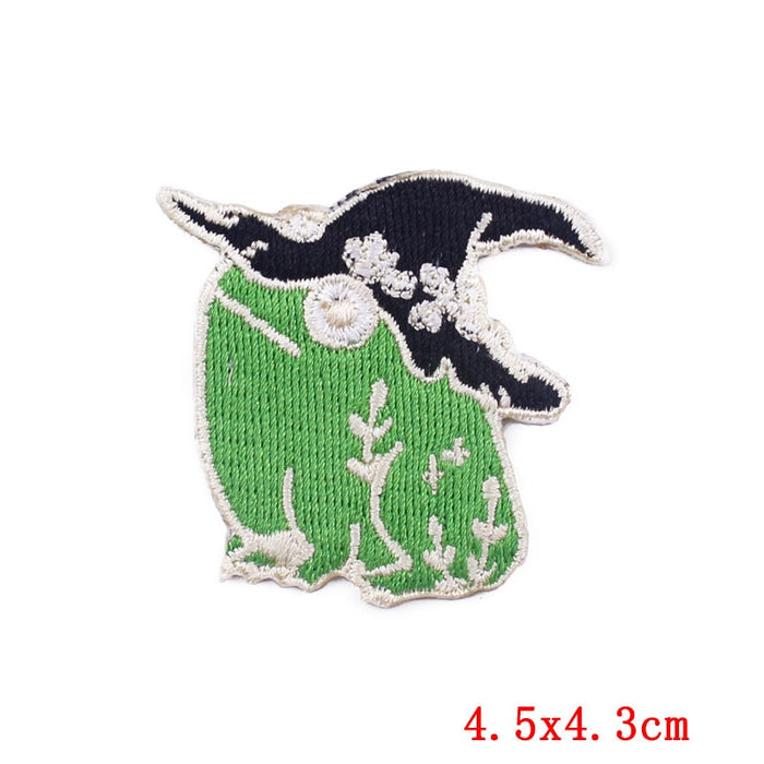 Witch Hat Frog Animal Embroidered Patch