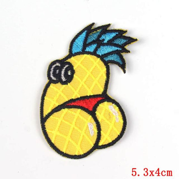 Food 'Pineapple Booty' Embroidered Patch