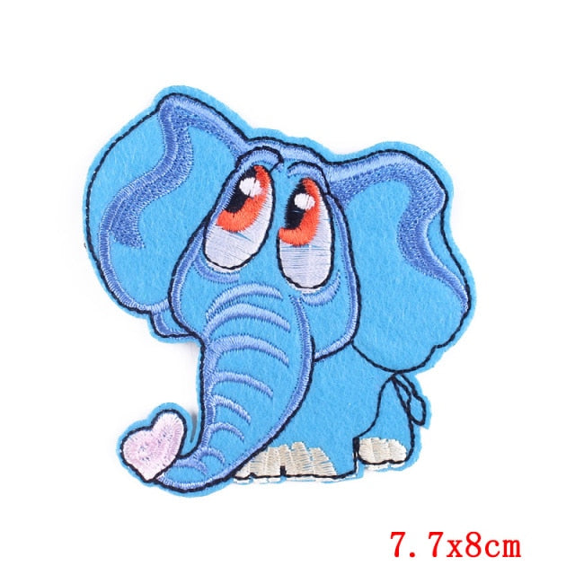 Cute Elephant Embroidered Patch