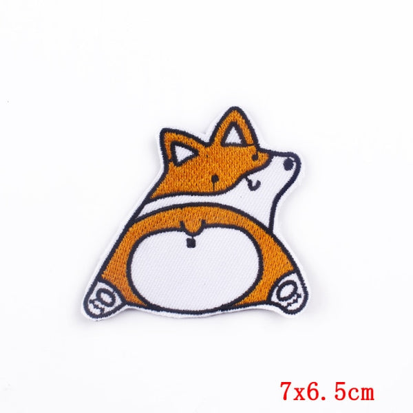 Dog 'Chubby Hind' Embroidered Patch