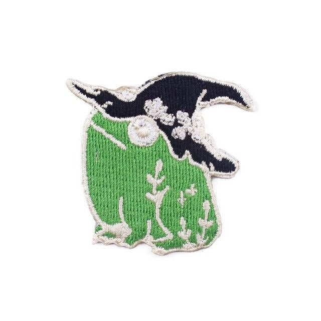 Witch Hat Frog Animal Embroidered Patch