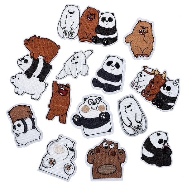 We Bare Bears 'Panda | Excited' Embroidered Patch