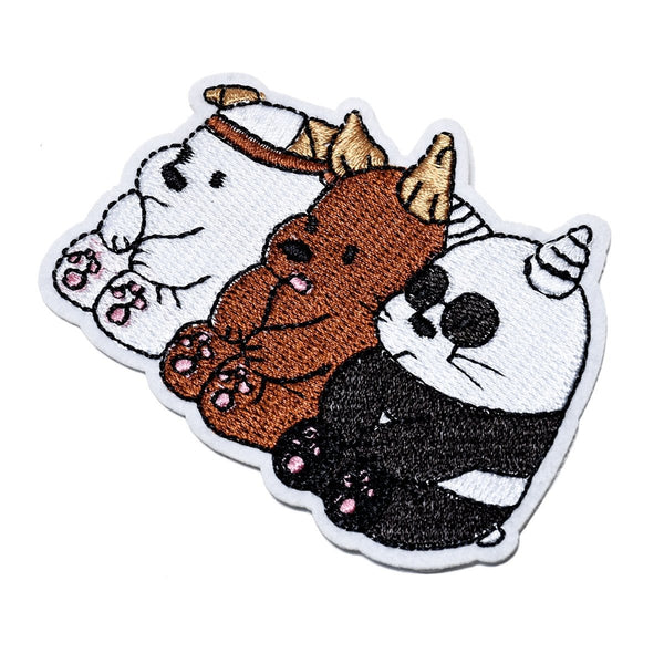 We Bare Bears 'Cute Animal Ears' Embroidered Patch