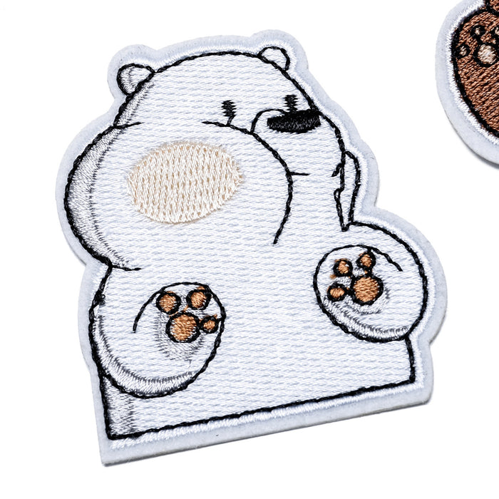 We Bare Bears 'Ice Bear | Chewing' Embroidered Patch