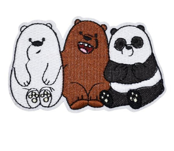 We Bare Bears 'Chillin' Embroidered Patch