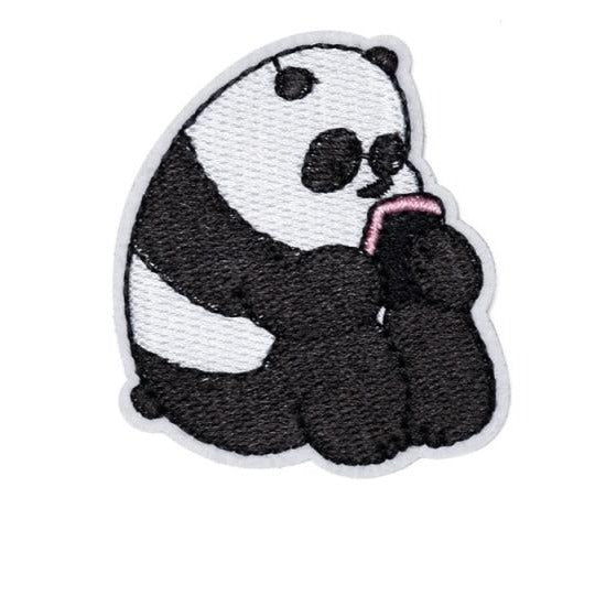 We Bare Bears 'Panda | Reading' Embroidered Patch