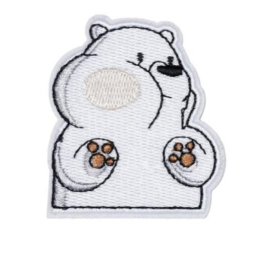 We Bare Bears 'Ice Bear | Chewing' Embroidered Patch