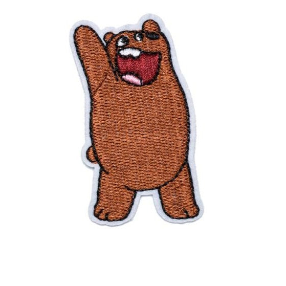 We Bare Bears 'Grizzly Bear | Hooray' Embroidered Patch