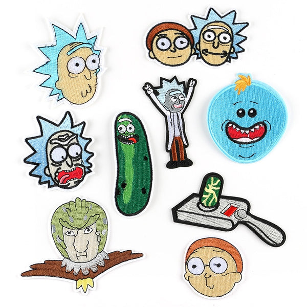 Rick and Morty 'Face' Embroidered Patch