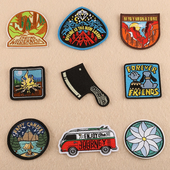 Travel 'Campfire' Embroidered Patch