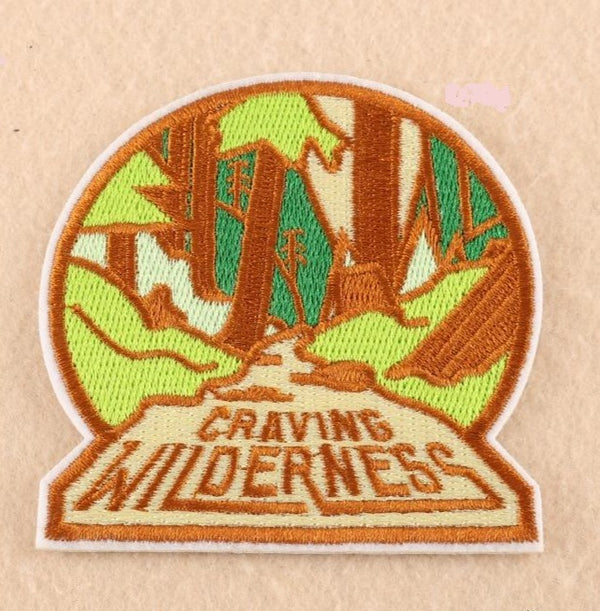 Travel 'Craving Wilderness' Embroidered Patch