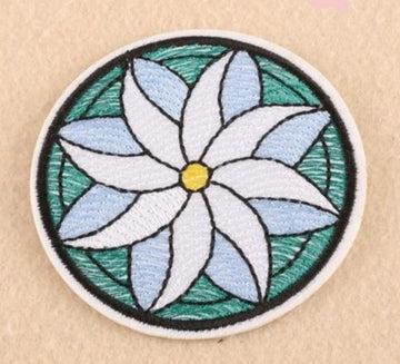 Travel 'Flower Wheel' Embroidered Patch