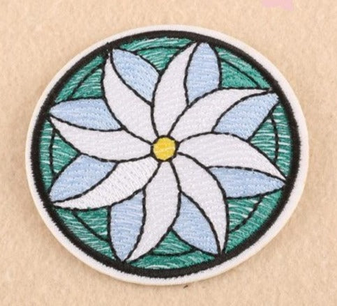 Travel 'Flower Wheel' Embroidered Patch