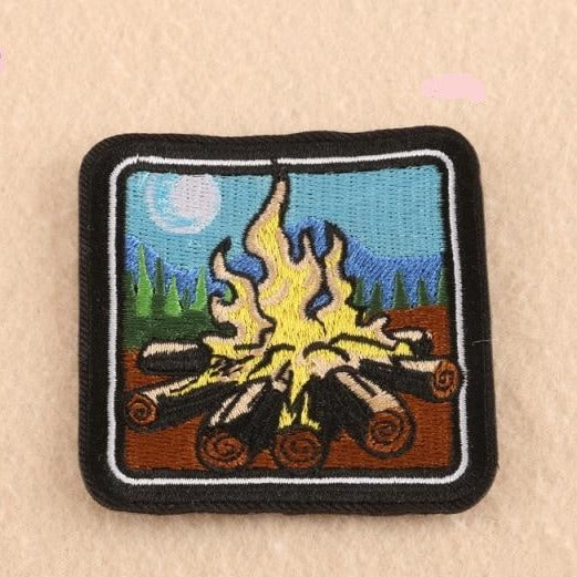 Travel 'Campfire' Embroidered Patch