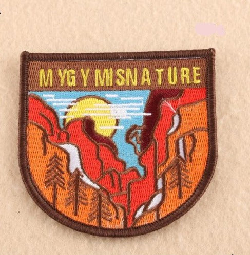 Travel 'Mountain Climbing' Embroidered Patch