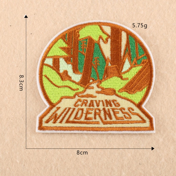 Travel 'Craving Wilderness' Embroidered Patch