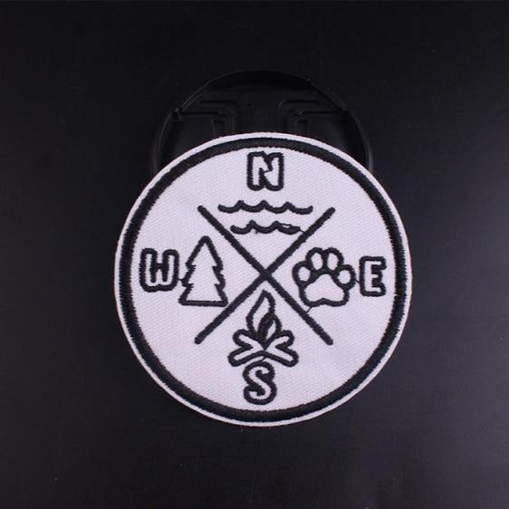 Cool 'Compass Sign' Embroidered Patch