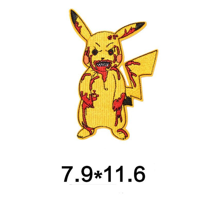 Pokemon 'Bloody Pikachu' Embroidered Patch