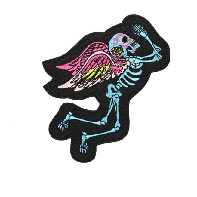 Halloween 'Skeleton Devil 1.0' Embroidered Patch