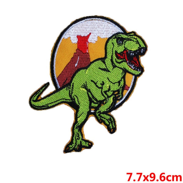 Dinosaur 'T-Rex | Green' Embroidered Patch