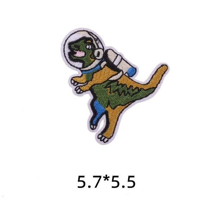 Dinosaur 'Dino Astronaut' Embroidered Patch
