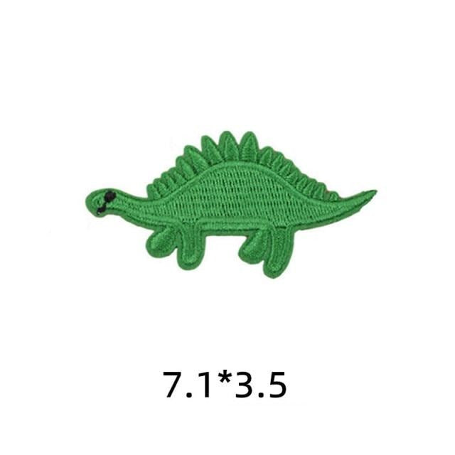 Dinosaur 'Stegosaurus | Green' Embroidered Patch