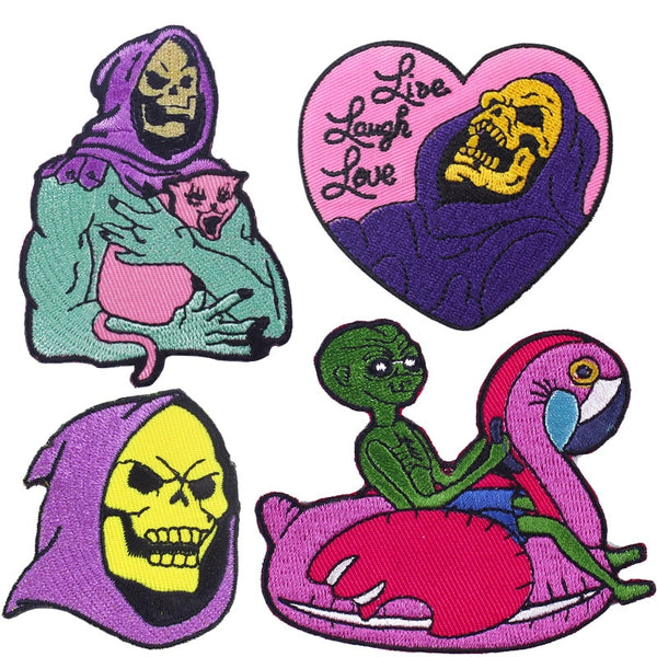 Alien 'Flamingo Ride' Embroidered Patch