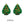 Load image into Gallery viewer, Christmas &#39;Double Festive Tree&#39; Embroidered Patch
