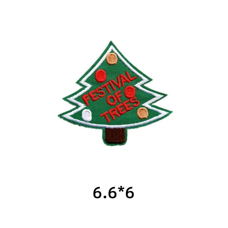 Christmas 'Festival Of Trees' Embroidered Patch