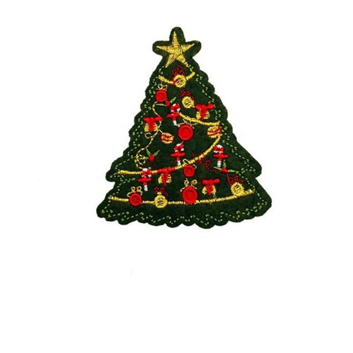 Christmas 'Festive Tree' Embroidered Patch