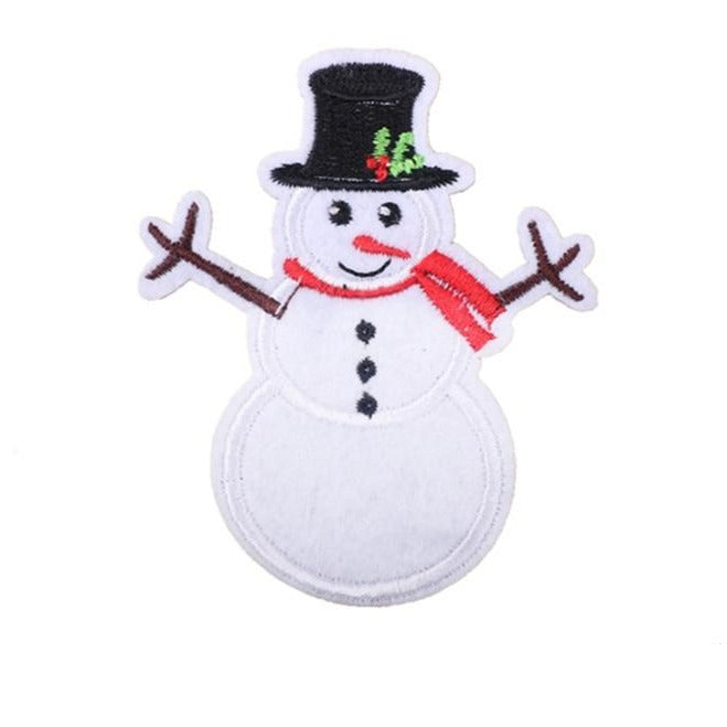 Christmas 'Snowman 1.0' Embroidered Patch