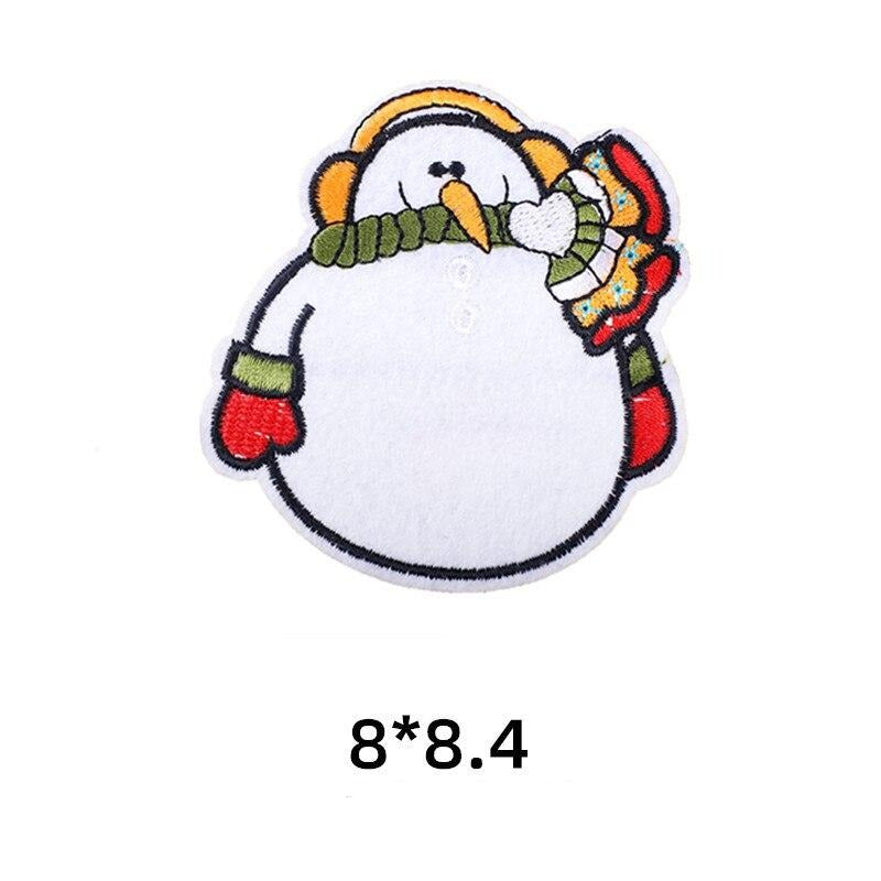 Christmas 'Chubby Snowman' Embroidered Patch