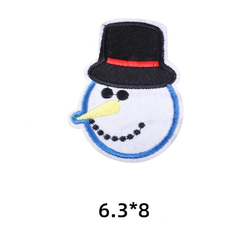 Christmas 'Snowman | Head' Embroidered Patch