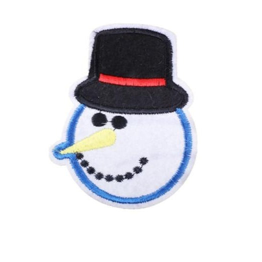 Christmas 'Snowman | Head' Embroidered Patch