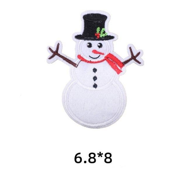 Christmas 'Snowman 1.0' Embroidered Patch