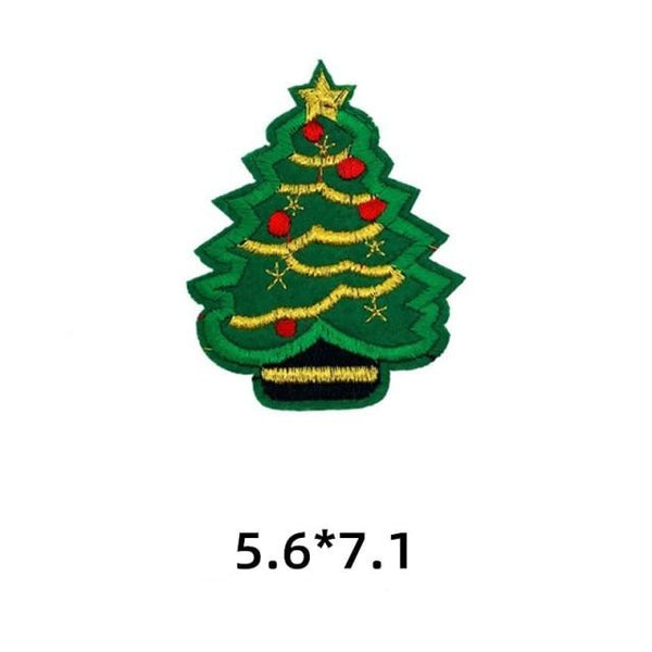 Christmas 'Festive Tree 1.0' Embroidered Patch