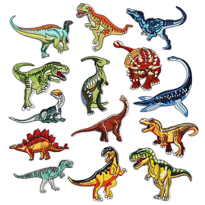 Dinosaur 'Parasaurolophus | Spots' Embroidered Patch