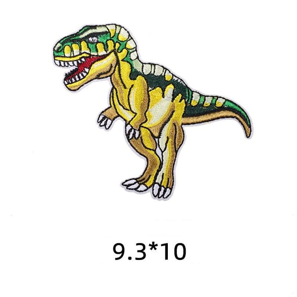 Dinosaur 'T-Rex | Yellow & Green' Embroidered Patch